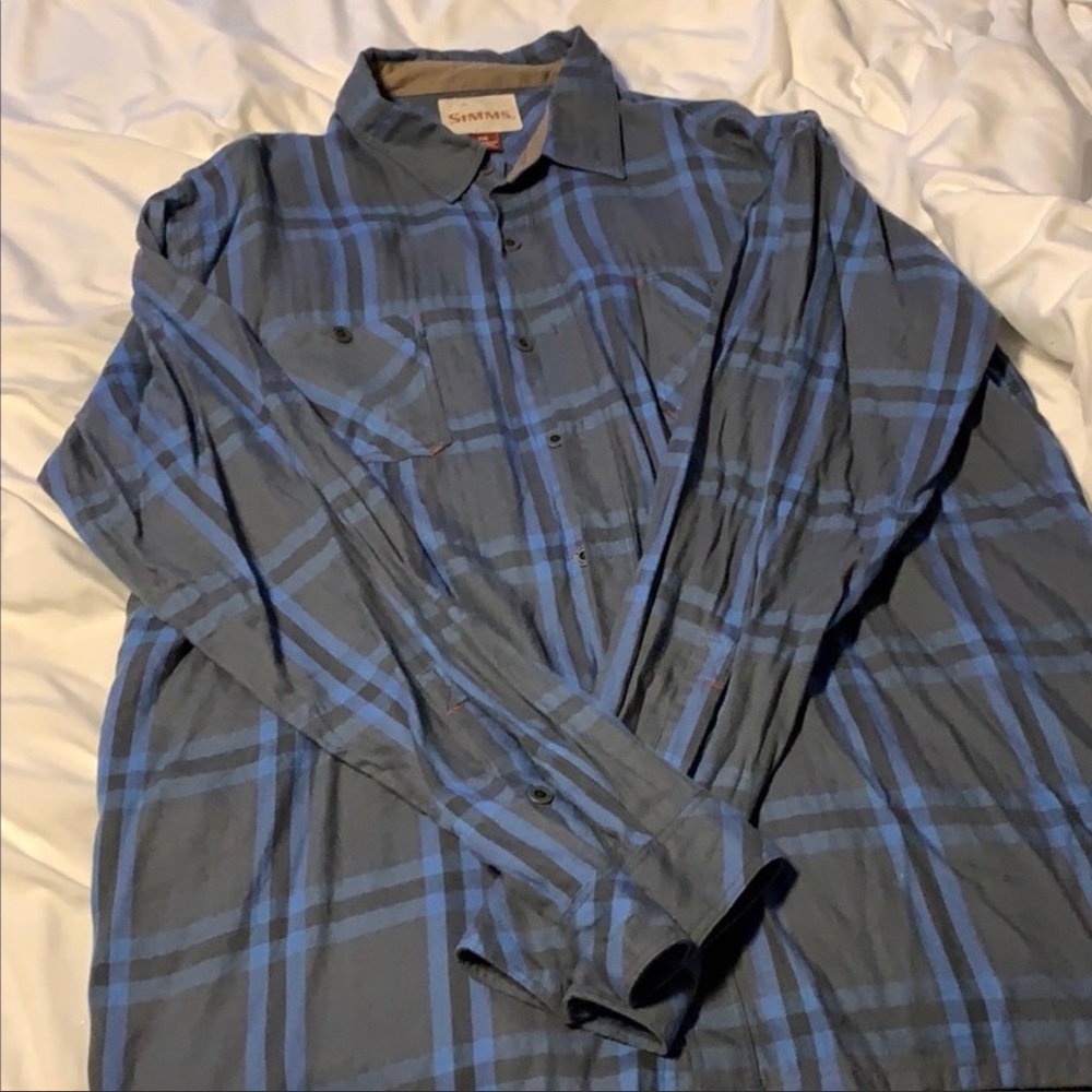 Simms flannel fishing shirt xxl